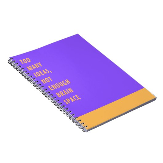 アイディアの数が多すぎるおもしろいBrain Notebook &クリエイティブ ノートブック (右側)