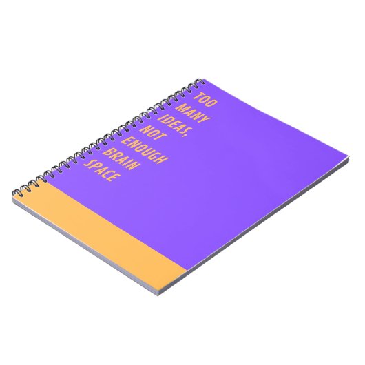 アイディアの数が多すぎるおもしろいBrain Notebook &クリエイティブ ノートブック (左側)