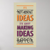 「アイディアの発生」引用文 ポスター (正面)