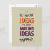 「アイディアの発生」引用文 ポストカード (正面/裏面)