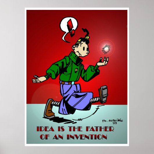 アイディアは発明の父 ポスター (正面)