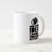 アイディアは破壊できない ジャンボコーヒーマグカップ (正面右)