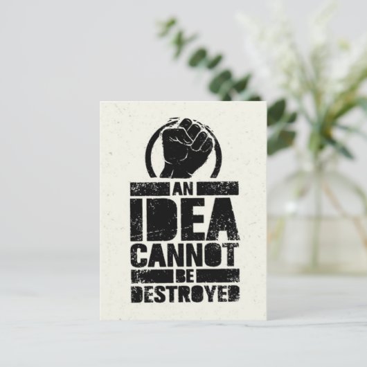 アイディアは破壊できない ポストカード (スタンド正面)