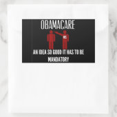 アイディアは非常に良い、それは必須のオバマケア 長方形シール (バッグ)