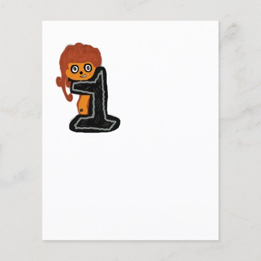 アイディアスケッチN1キャラクターデジタルアートTシャツ (裏面)