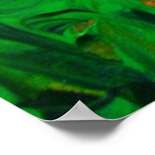 アイディアモダン抽象芸術絵画のプリント黄色 ポスター (角)