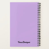 アイディアライトパープルスケッチブックノートブック ノートブック (裏面)