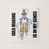 アイディア作りは私の遺伝子にある（DNA複製） ジグソーパズル (縦)