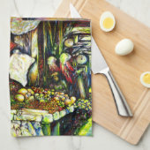 アイディア全体 キッチンタオル (四つ折り)