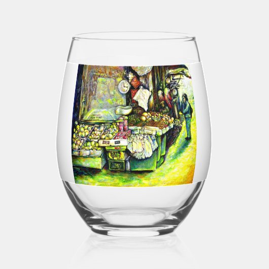 アイディア全体 ステムなしワイングラス (正面)