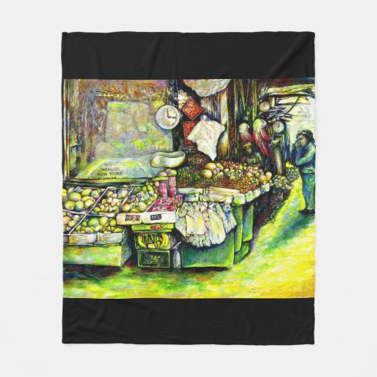 アイディア全体 フリースブランケット (正面)