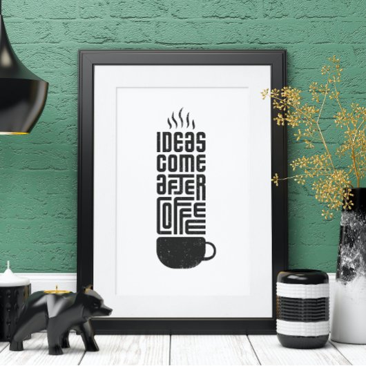 アイディア来アフターコーヒモダンー ポスター
