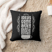 アイディア来アフターコーヒー,トレンディータイポグラフィ, No 2/2 クッション (ブランケット)