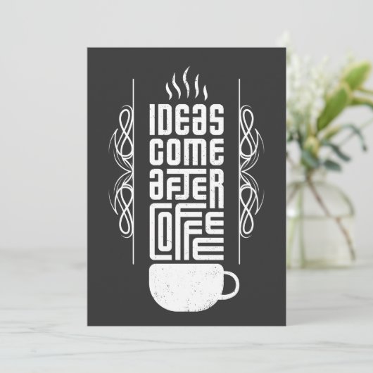 アイディア来アフターコーヒー，トレンディータイポグラフィ, No 2/2 シーズンカード (スタンド正面)