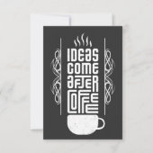 アイディア来アフターコーヒー,トレンディータイポグラフィ, No 2/2 出欠カード (正面)