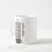 アイディア来After Coffee、トレンディータイポグラフィ文字 コーヒーマグカップ (正面左)