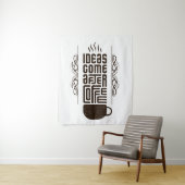 アイディア来After Coffee、トレンディータイポグラフィ文字 タペストリー (インサイチュ)