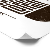 アイディア来After Coffee、トレンディータイポグラフィ文字 ポスター (角)