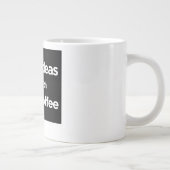 アイディア素晴らしはコーヒーで始ま素晴らしる | ジャンボマグ ジャンボコーヒーマグカップ (右)