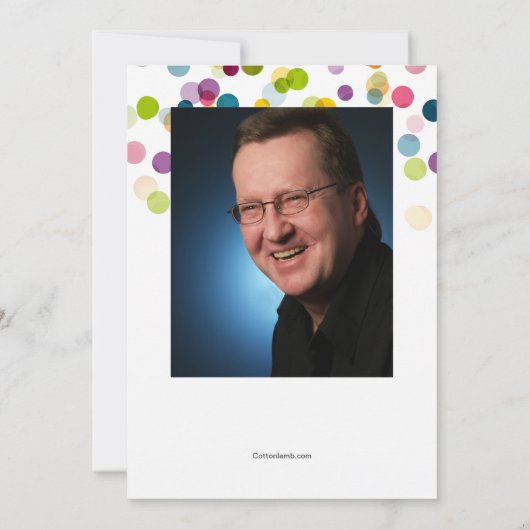 アイディア素晴らし電球リタイアメントパーティの招待状 招待状 (裏面)