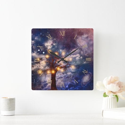 アイディア スクエア壁時計 (ホーム)