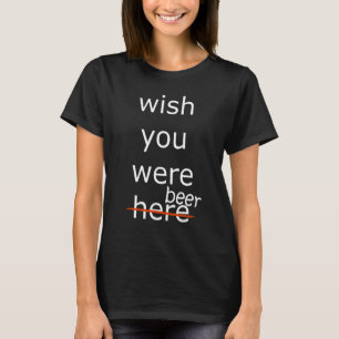 アイディア+裏ビールに印刷 Tシャツ