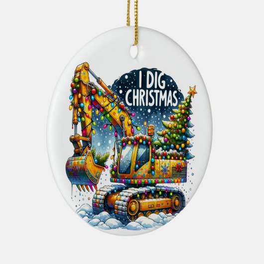 アイディグクリスマス建築 セラミックオーナメント (右)