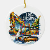 アイディグクリスマス建築 セラミックオーナメント (正面)