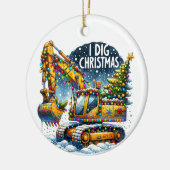 アイディグクリスマス建築 セラミックオーナメント (左)