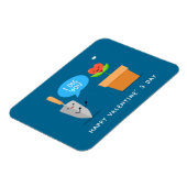 アイディグハッピーバレンタインデー おもしろい |愛 マグネット (左側)