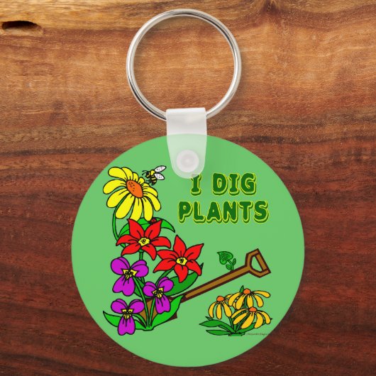 アイディグプラントガーデナーことわざ キーホルダー (正面)