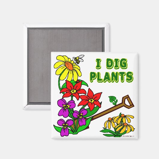 アイディグプラントガーデナーことわざ マグネット (正面/裏面)