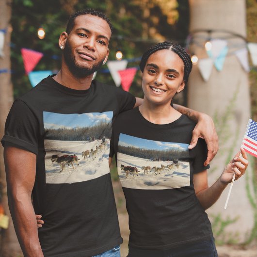 アイディタロドトレイル犬レースユニセックス Tシャツ