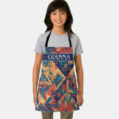 アイディモザイクカラフルパタパーソナライズされたーン エプロン (インサイチュ)