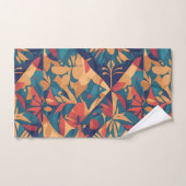 アイディモザイクカラフルパタパーソナライズされたーン バスタオルセット (ハンドタオル)