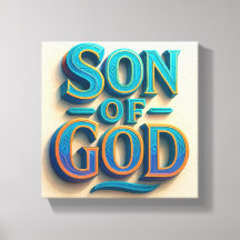 アイデザインSon of God Stretted Canvas print