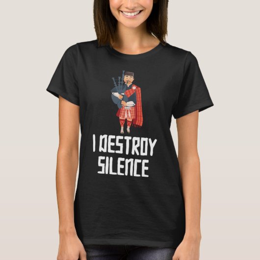 アイデストランスバグパイパーミュージシャン Tシャツ (正面)