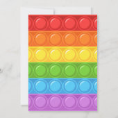 アイデッポップ・アートのトレインボーバースデーパーティ招待状 招待状 (裏面)