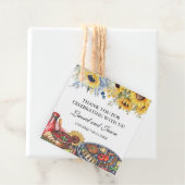 アイデュ BBQ ヒマワリ ラスティック 婚約パーティー フェイバータグ (インサイチュ)