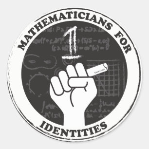 アイデンティティのステッカーのための数学者 ラウンドシール