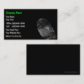 アイデンティティの保護名刺 名刺 (正面/裏面)
