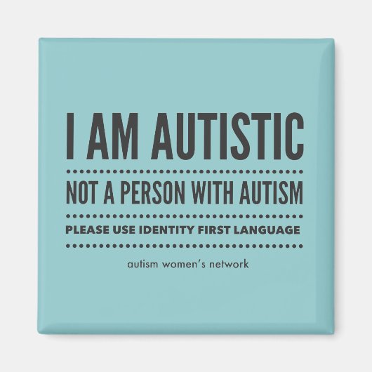 アイデンティティーファースト言語マグネット マグネット (正面)