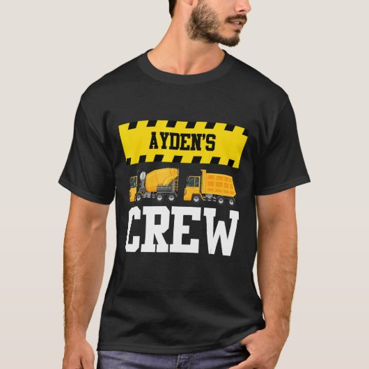 アイデン建築クカスタムルーダンプトラック Tシャツ (正面)