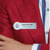 アイデ企業のィティパーソナライズされた：シルバーネームバッジ 名札