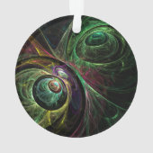 アイトゥアイ抽象芸術アートアクリルサークル オーナメント (裏面)