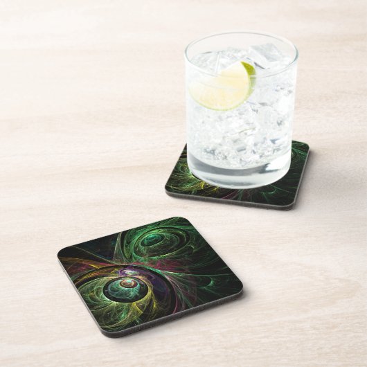 アイトゥアイ抽象芸術アートコルクコースター コースター (右側)