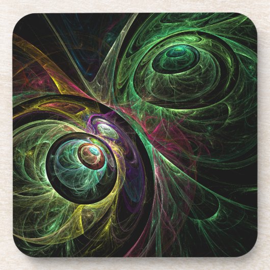 アイトゥアイ抽象芸術アートコルクコースター コースター (正面)