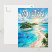 アイトゥタキ ラグーン クック諸島 ポストカード (正面/裏面)