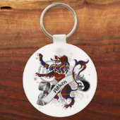 アイトケンタータンチェックライオン キーホルダー (正面)