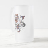 アイトケンタータンチェックライオン フロストグラスビールジョッキ (正面左)